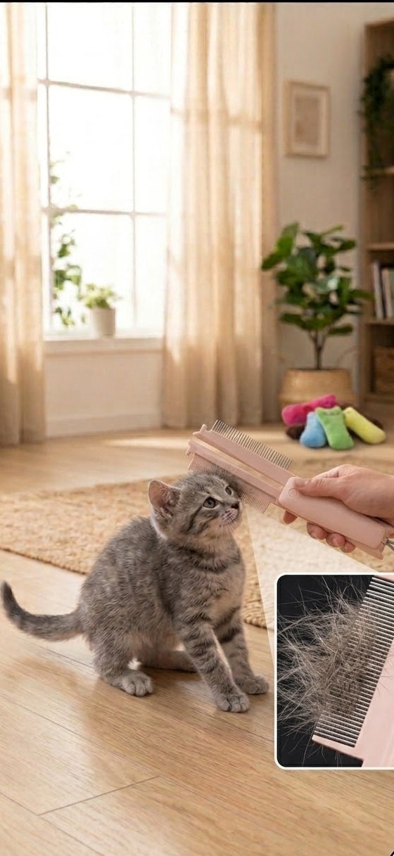 Purrea PurrGroom- Self-Cleaning Cat Grooming Brush